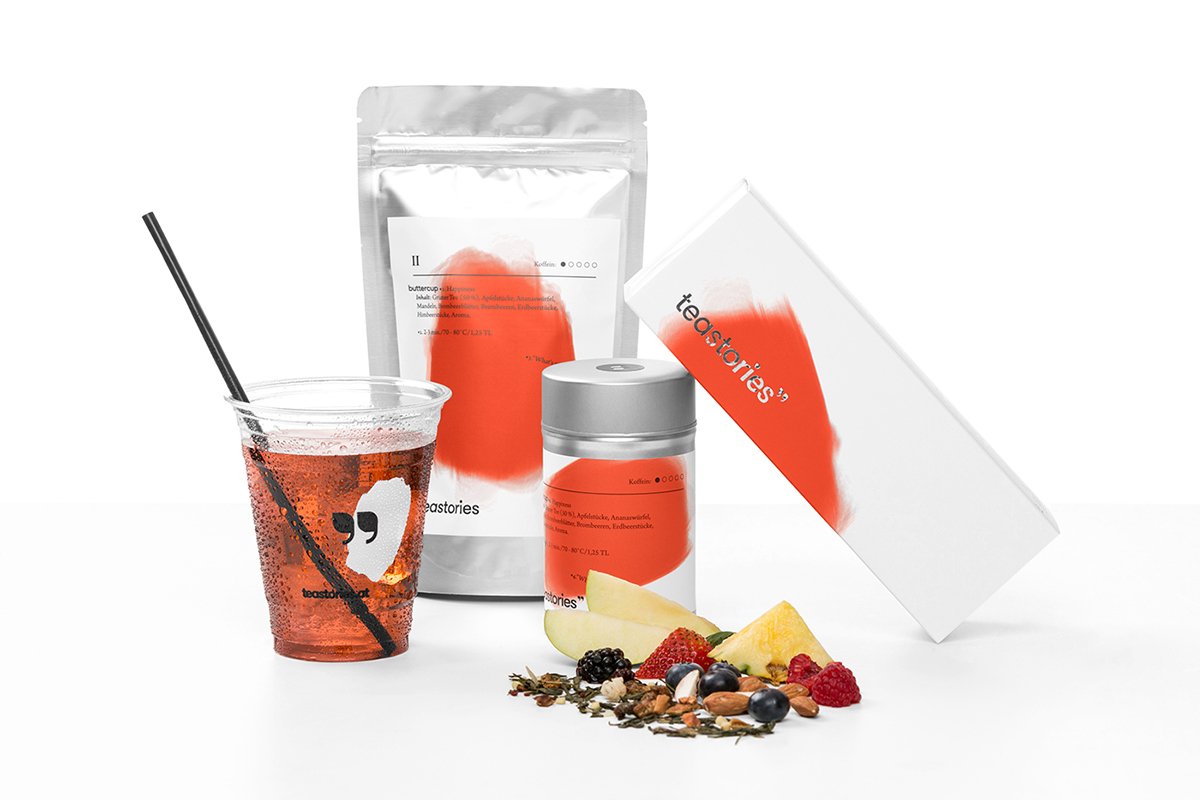 時尚飲品teastories品牌設(shè)計案例欣賞