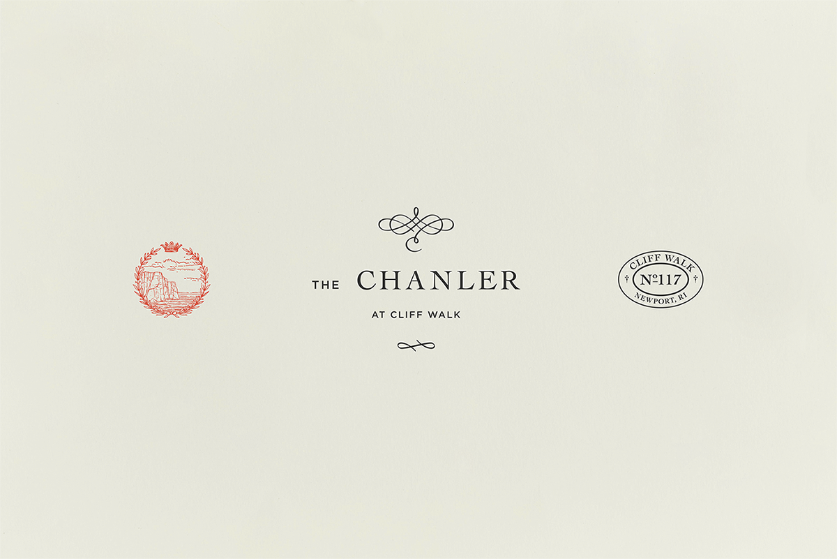 Chanler at Cliff Walk酒店品牌設(shè)計(jì)  標(biāo)志及輔助圖形