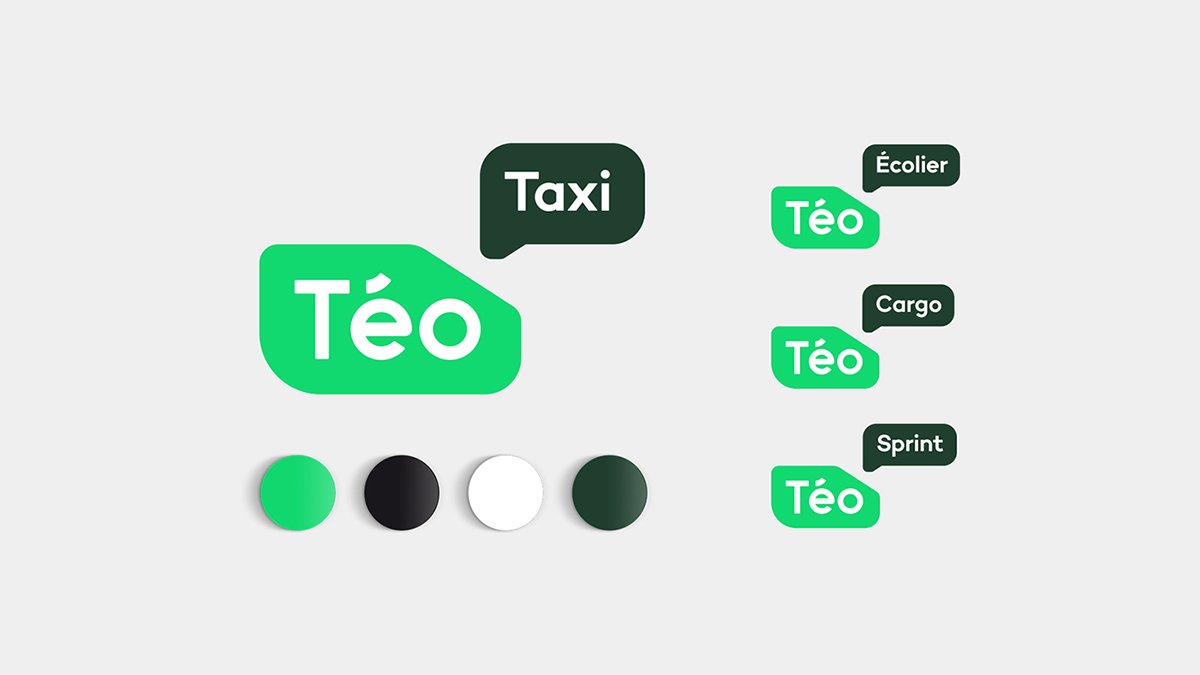 Téo出租車公司品牌形象設(shè)計  標志展示