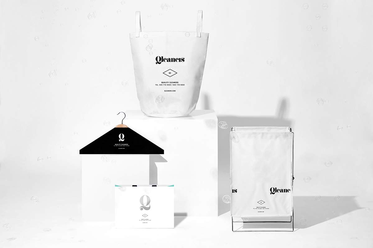 深圳品牌設(shè)計  深圳品牌策劃  Qleaners干洗服務(wù)公司品牌形象設(shè)計  包裝設(shè)計
